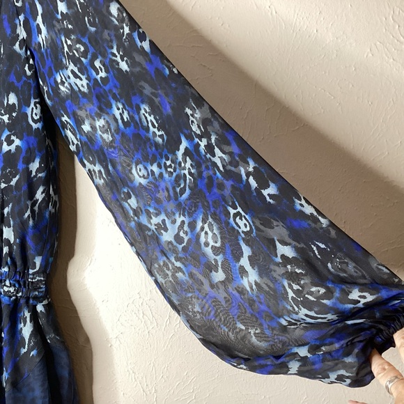 Ramy Brook Silk Animal Print Dress XS - Picture 7 of 12
